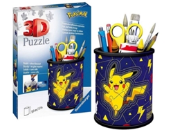 Puzzle 3D RAVENSBURGUER Pokémon 3D Pencil Holder (Edad Mínima: 6 años - 54 Piezas)