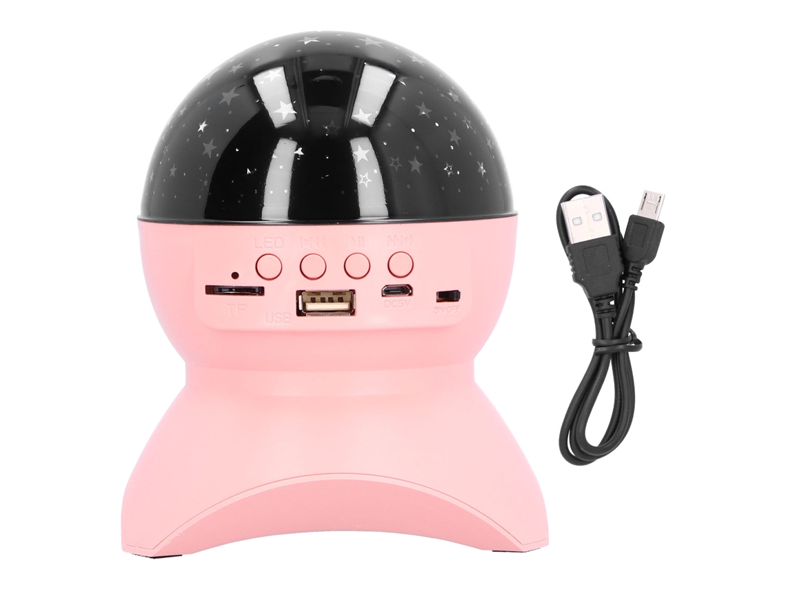 Lámpara de proyección de estrellas LED 2026 con Bluetooth y luz nocturna USB giratoria para dormitorio y hogar.