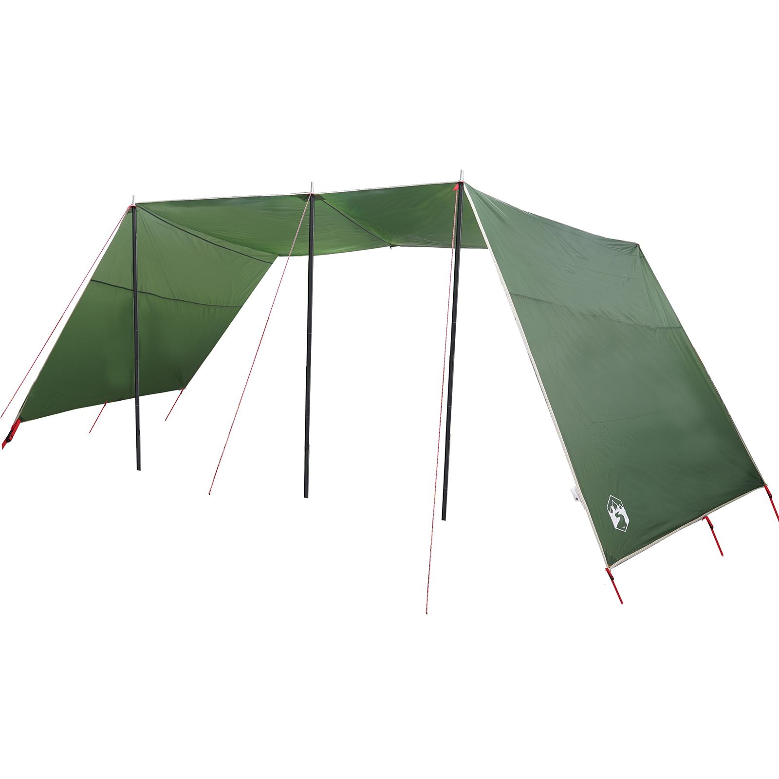Lona impermeable portátil Vidaxl de poliéster verde (302 x 240 x 240 cm)