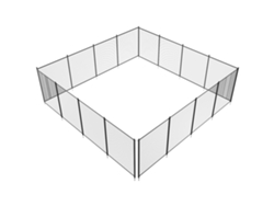 Barreira De Cerca De Piscina Removível Succebuy Para Piscina Subterrânea, 1,21x14,63 M