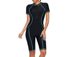 Traje de neopreno para mujer con protección solar y cremallera, de secado rápido para surf y buceo profesional.