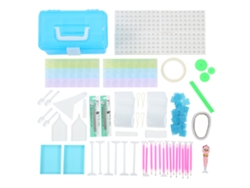 Juego De Herramientas De Gran Capacidad Para Pintura De Diamantes: Práctico Y Eficiente Para El Arte Diy.