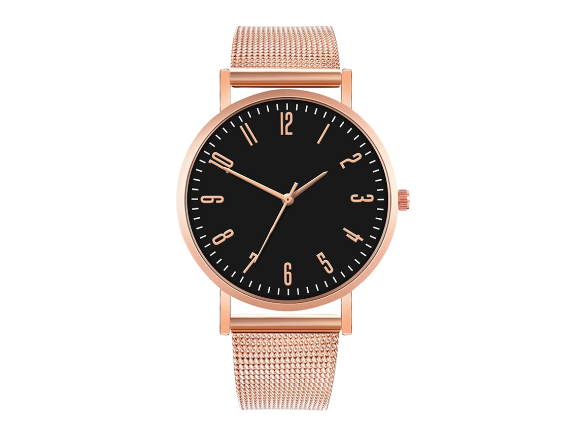 Reloj De Moda Para Hombre Y Mujer Con Correa De Malla, Esfera Redonda Y Movimiento De Cuarzo, Ideal Para Parejas.