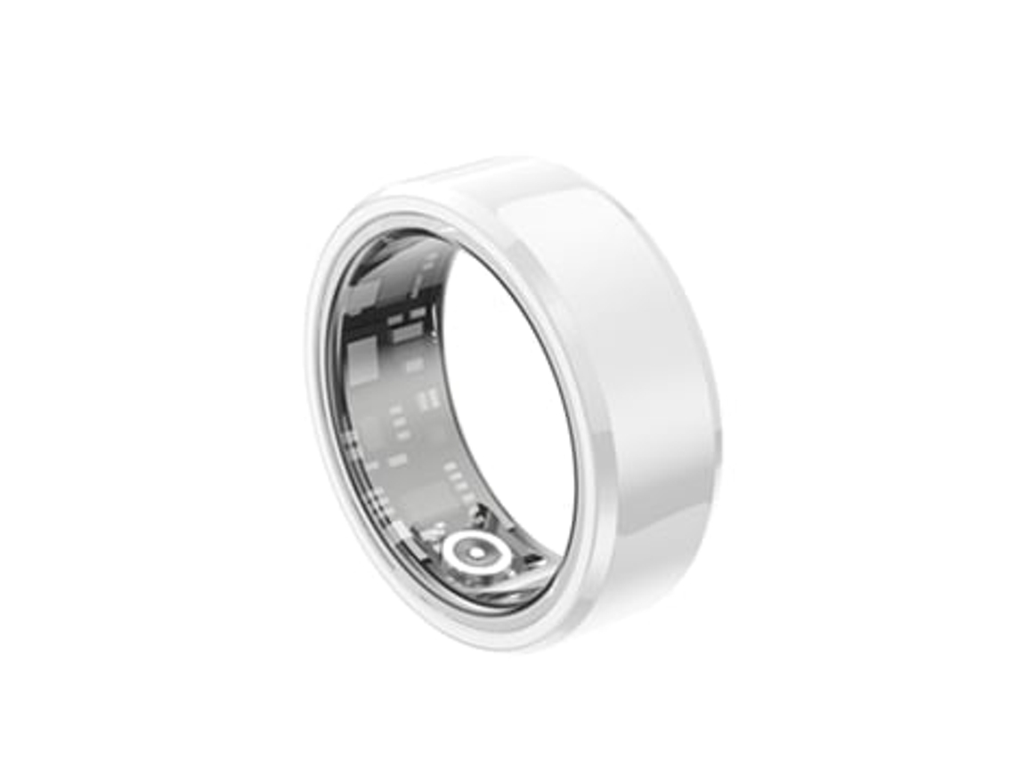 Smart Ring AUJEZON Sr01 Titanium Health Tracker #12 Blanco