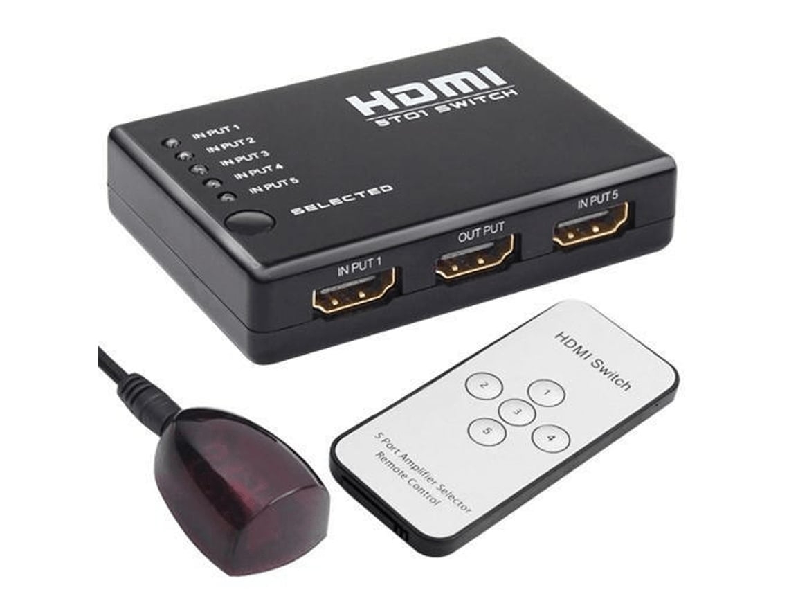 Conmutador Hdmi Con 5 Entradas Y 1 Salida*