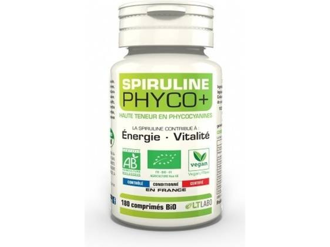 Complemento Alimentar LT LABO Spirulina Orgânica Phyco + (180 comprimidos)