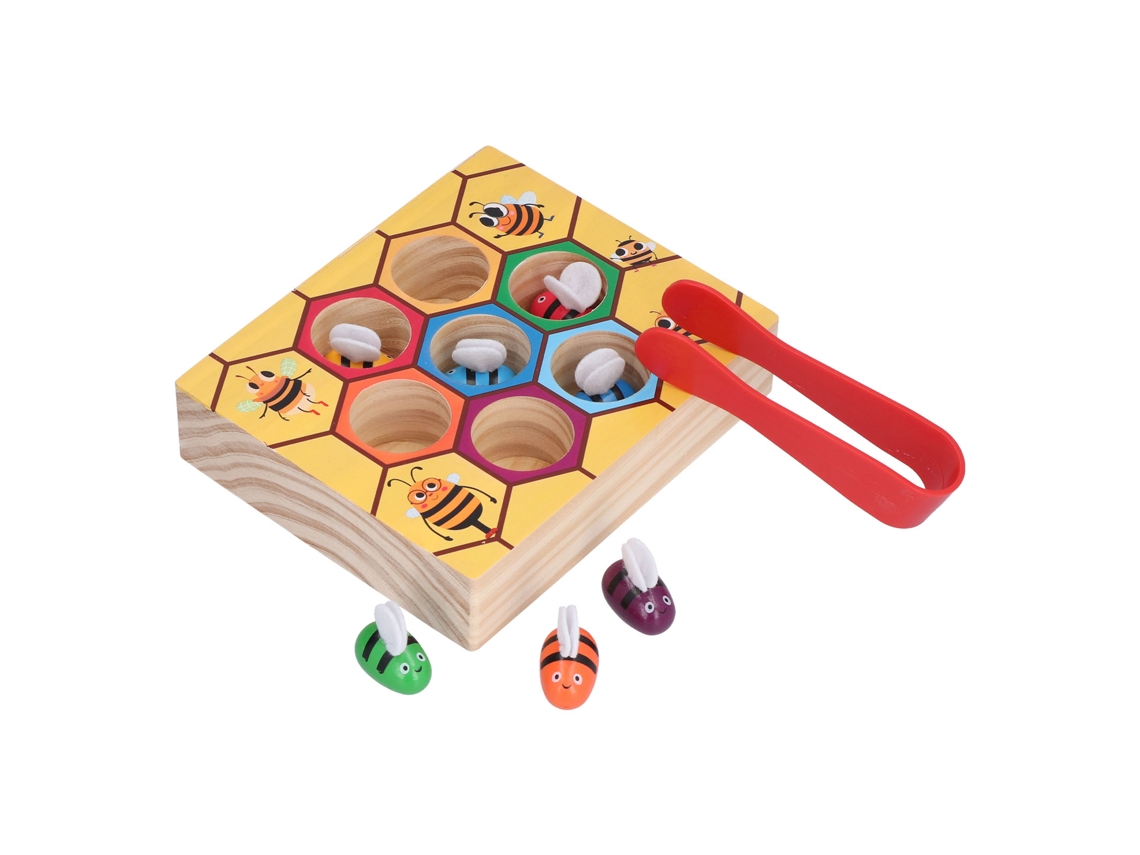 2026-juego De Ajuste De Abejas Con Pinza Juguete Educativo Temprano Para Niños Desarrollo De Habilidades Motoras Finas