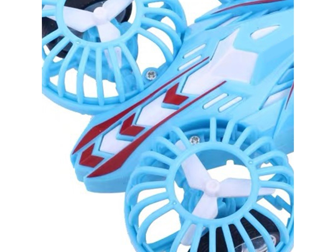 Coche Volador De Juguete Con Inercia, Cuadricóptero, Resistente A Caídas Y Al Desgaste, Azul, Para Niños.