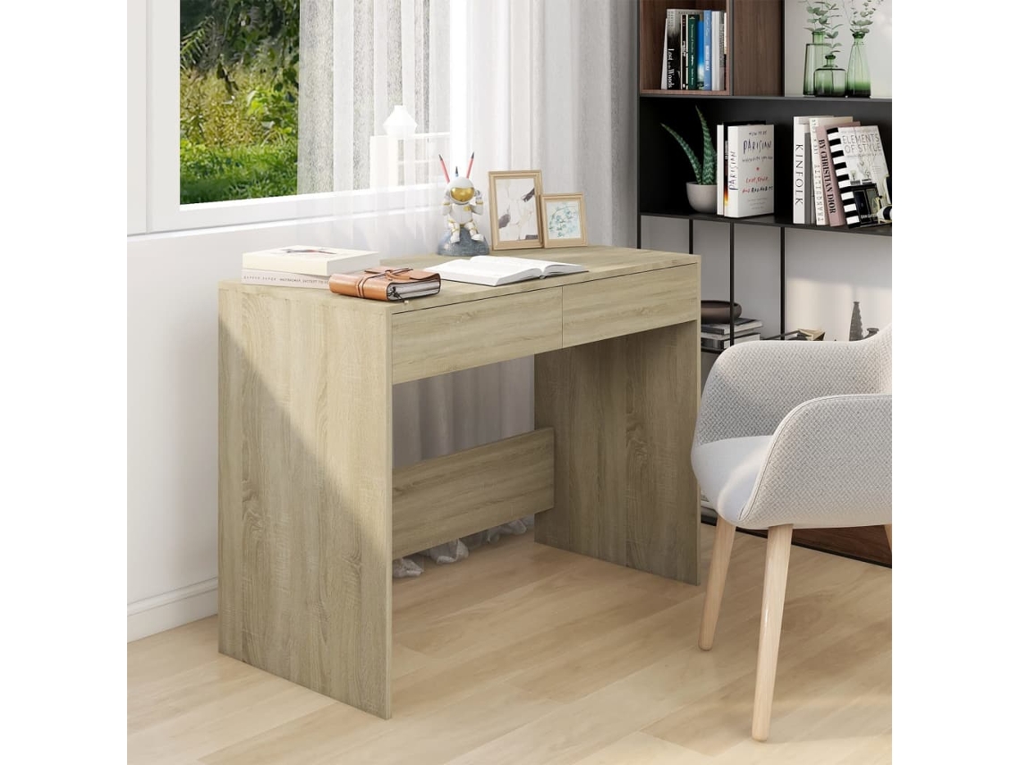Escritorio | Mesa | Escritorio 101x50x76,5 cm Madera de roble Derivatives Sonoma