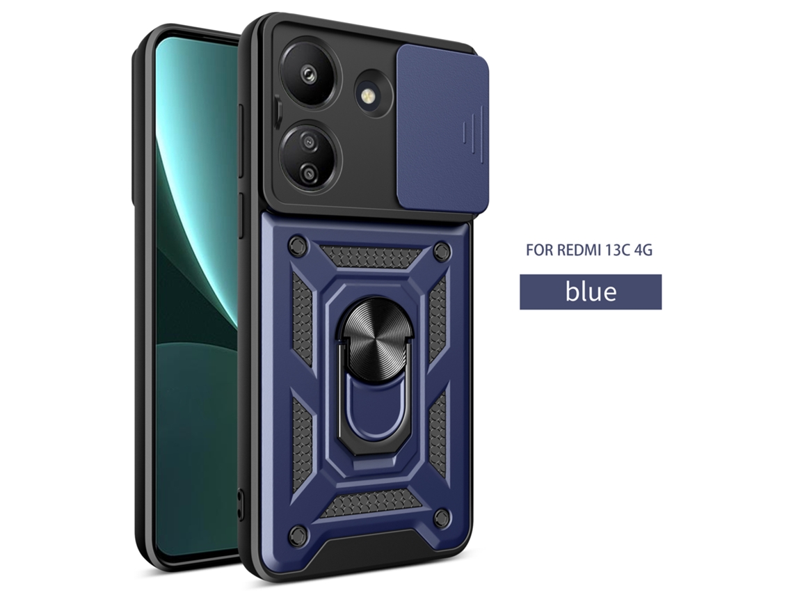 Adequado Para Capas De Celular Redmi Com Fivela Magnética Para Carro, Evitando Qazul Royal janela De Pressão Para Unha Lisa - / Note10s Note11se (ín