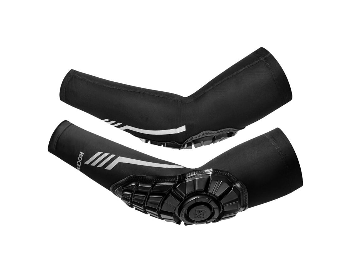 2xlrockbros 1 Par Cotoveleiras Ciclismo Motociclismo Bicicleta Proteção Seda Gelada Corrida Turismo Esportes Ar Livre