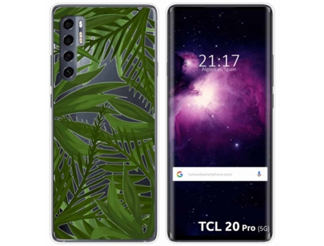 Carcasa TCL 20 Pro 5G TUMUNDOSMARTPHONE Dibujos Transparente Multicolor