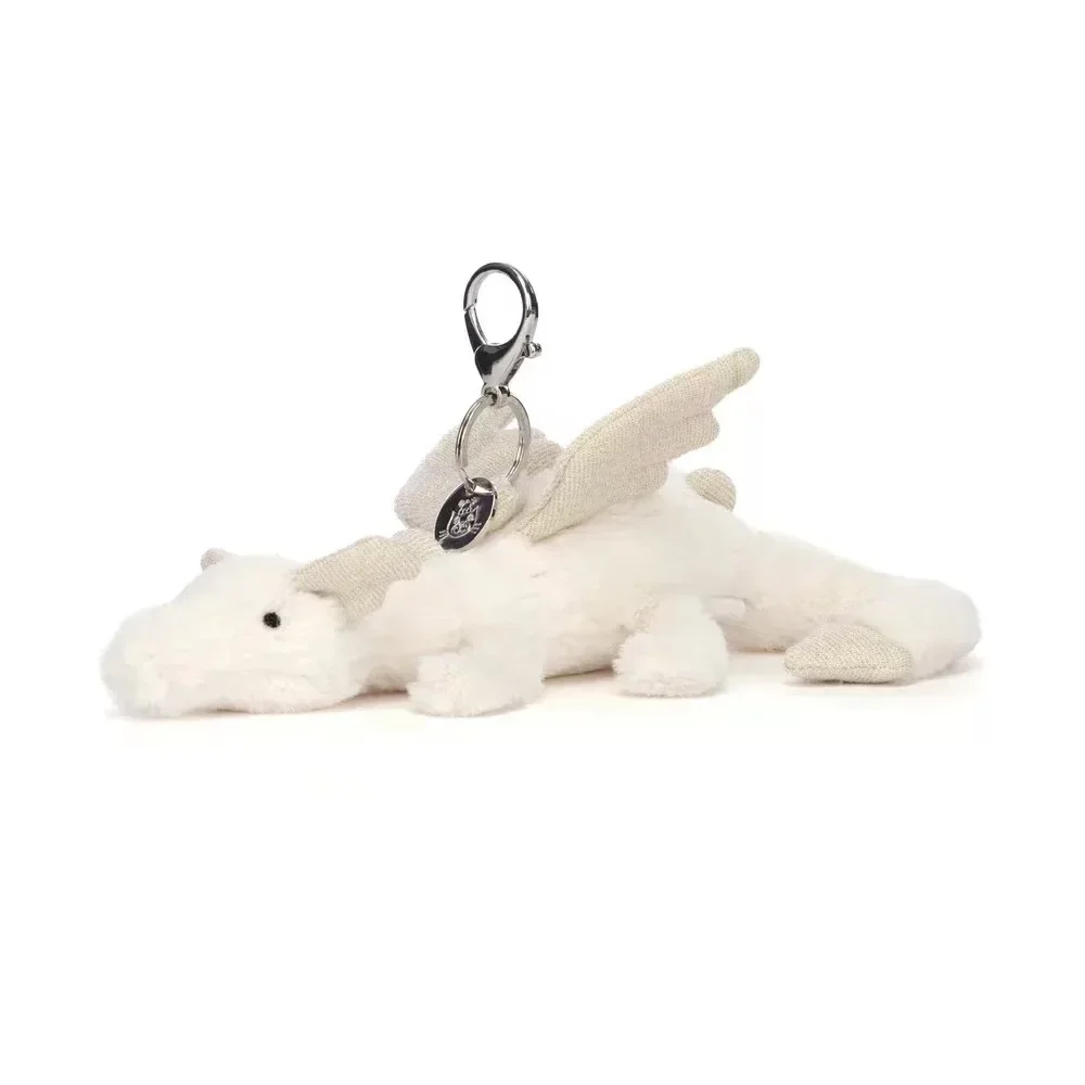 (llavero Con Escena De Nieve) Serie De Dragones De Peluche, Lindo Juguete De Peluche Para Niños