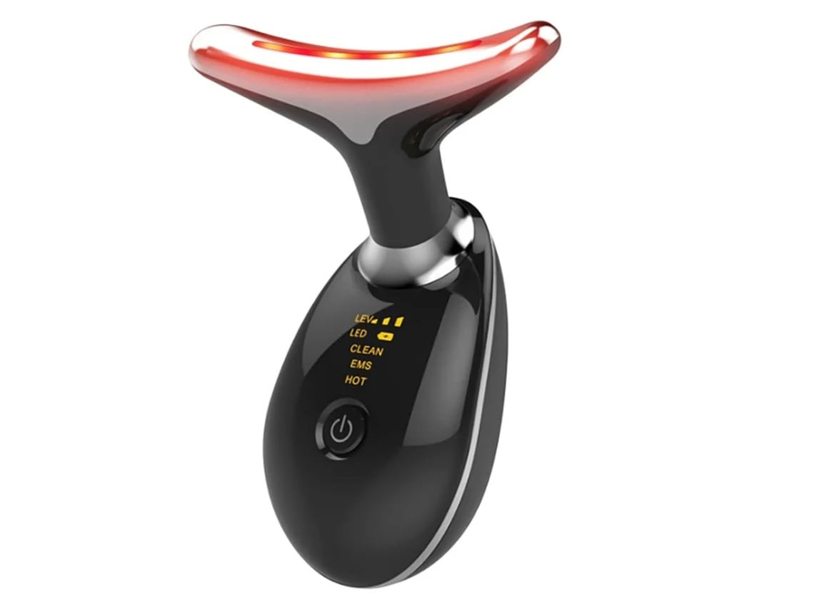 Masajeador facial 7 en 1 para el cuidado de la piel en casa Myq1081 Negro Yizhood