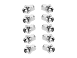 Juego De 10 Tuercas De Rueda De Acero Macizo, Accesorios Antirrobo Compatibles Con Neumáticos De Vehículos Y Camiones.
