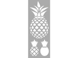 Plantilla de plástico 15 x 40 cm - Piña