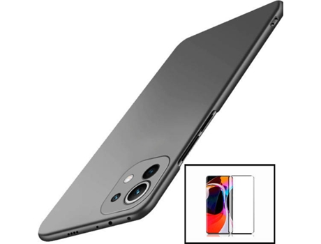 Kit Carcasa y Protector Xiaomi Mi 11 Pro PHONECARE SlimShield Negro