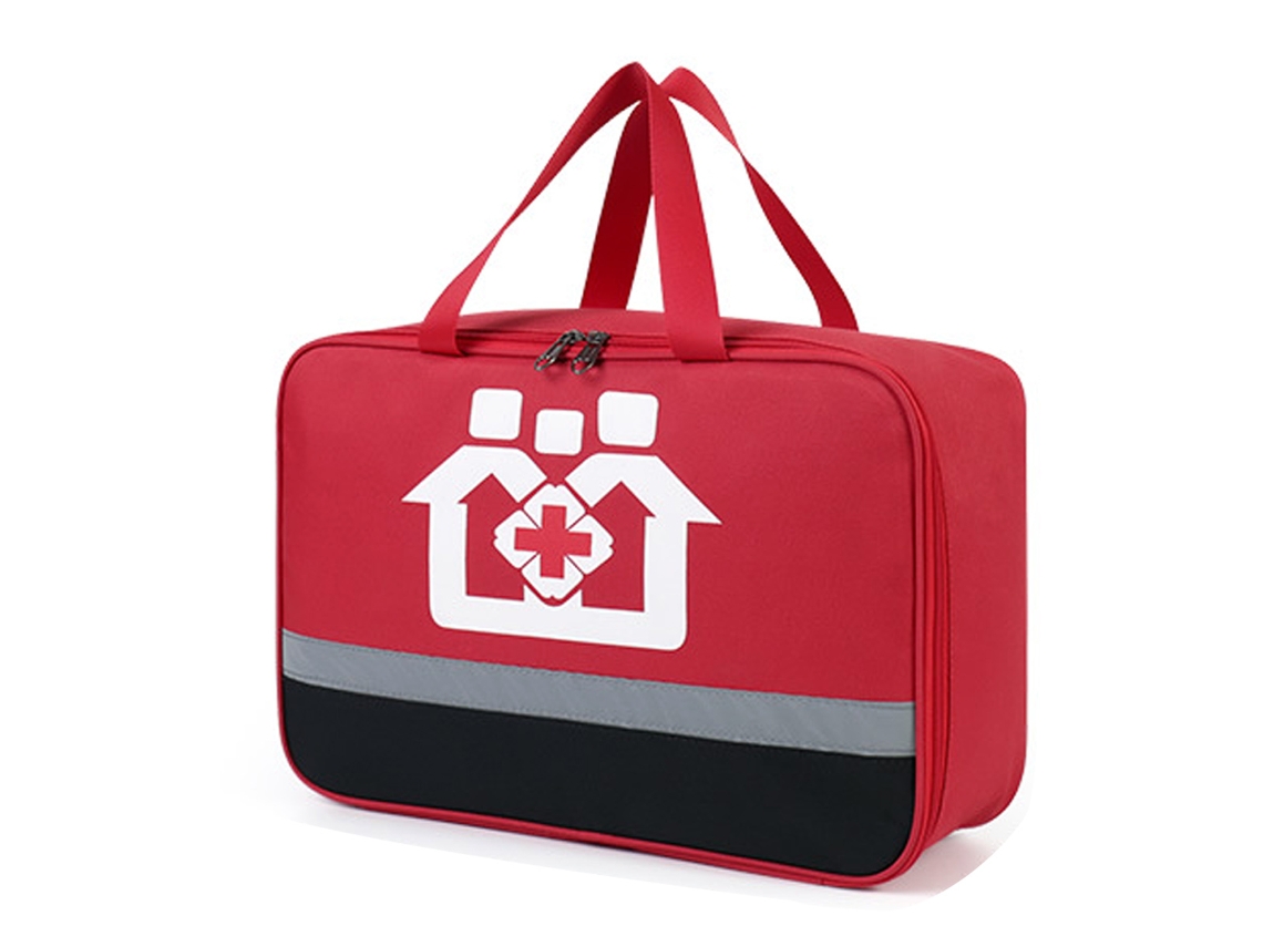 FNINIJEDE Mochila Para Medicamentos, Vermelho, 36x13x25cm, Alta Capacidade, Material Oxford
