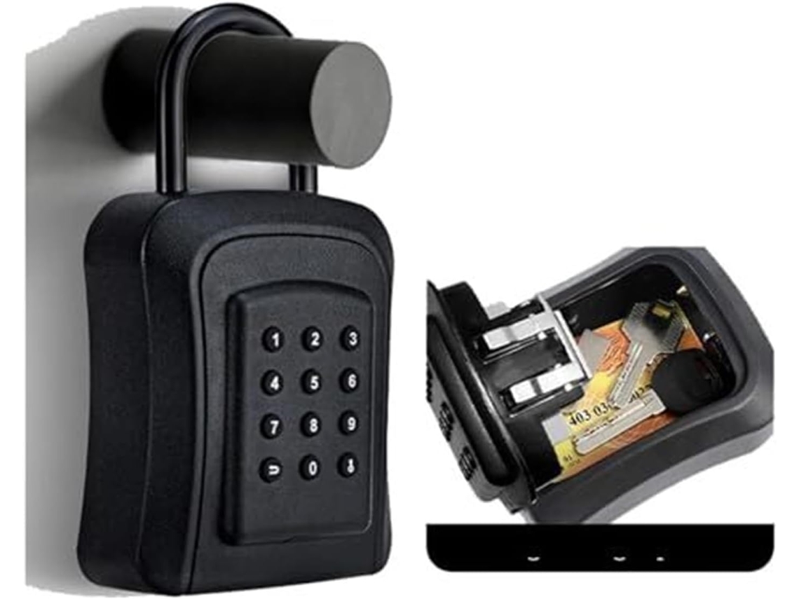 Caja De Seguridad Inteligente Para Guardar Llaves Con Certificación De Resistencia Al Agua Ipx5 Y Control Remoto Bluetooth.
