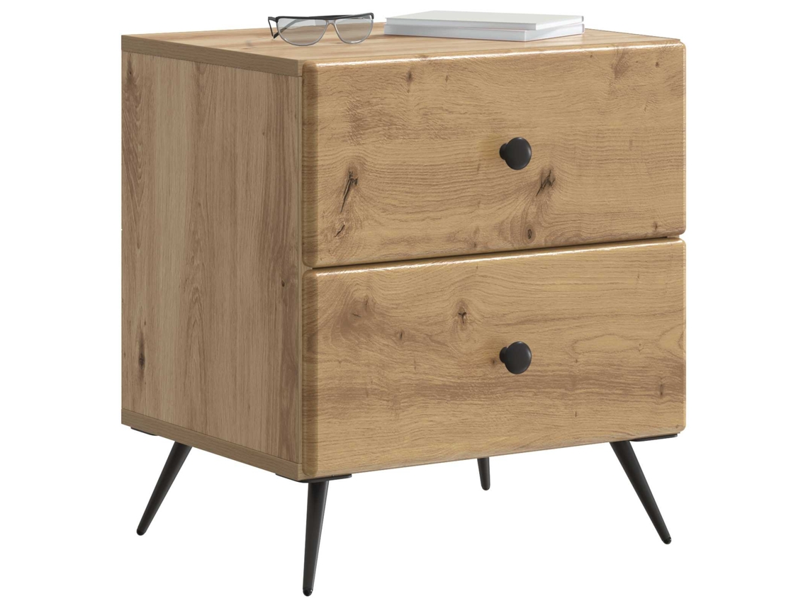 Maison Exclusive - Armario De Noche Con Cajón Roble Artesanal 43 X 34,5 X 47,5 Cm