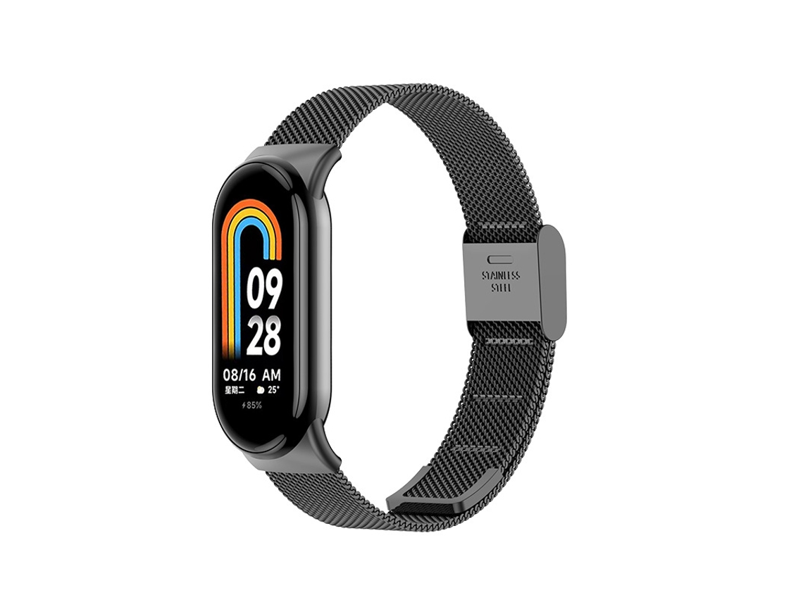 Correa De Metal Para Xiaomi Mi Band 8/9 Negro