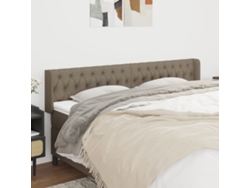 Cabecero De Tela Gris Taupe 203x16x78/88 Cm