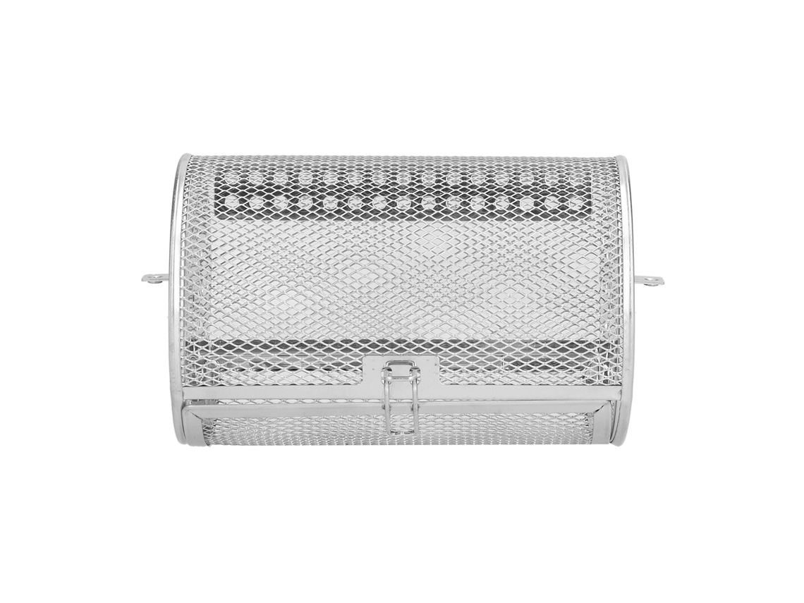 Cesta Giratoria De 360° Para Freidora Y Horno, Acero Inoxidable, 12x12x18cm, Para Tostar Frutos Secos Y Café.