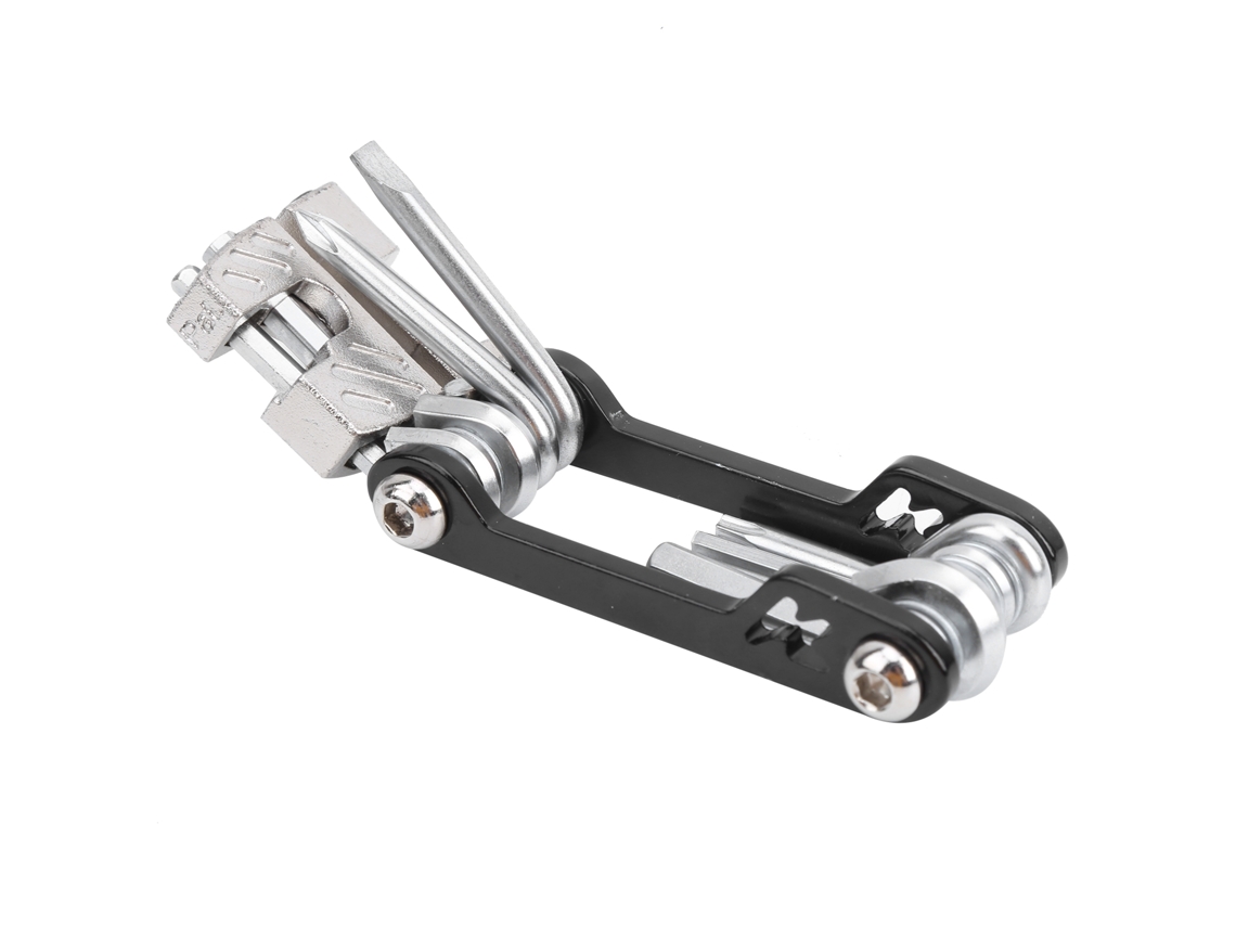 Kit De Reparación De Bicicletas 10 En 1 Con Llave Hexagonal, Destornillador Y Tronchacadenas.