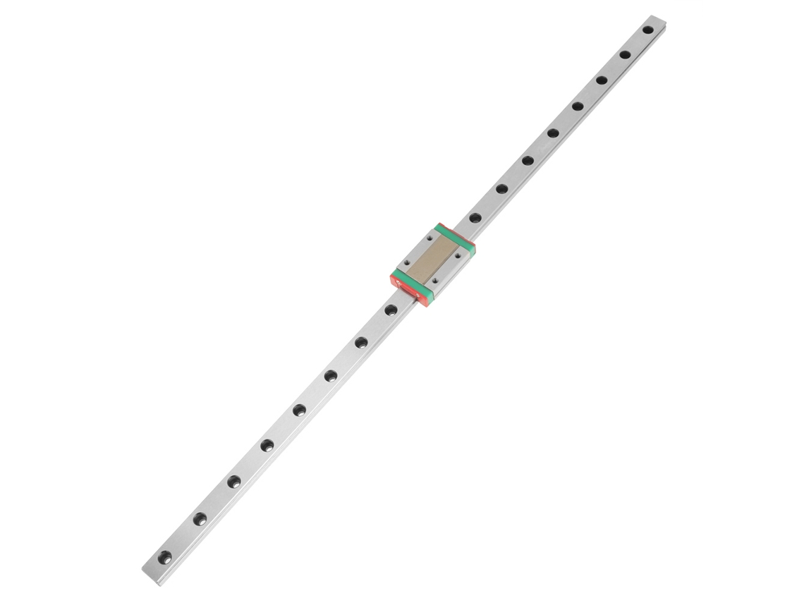 Guía Lineal Mgn12h De 450 Mm Con Bloque Deslizante De 12 Mm Y Sistema De Lubricación Para Equipos Pequeños.