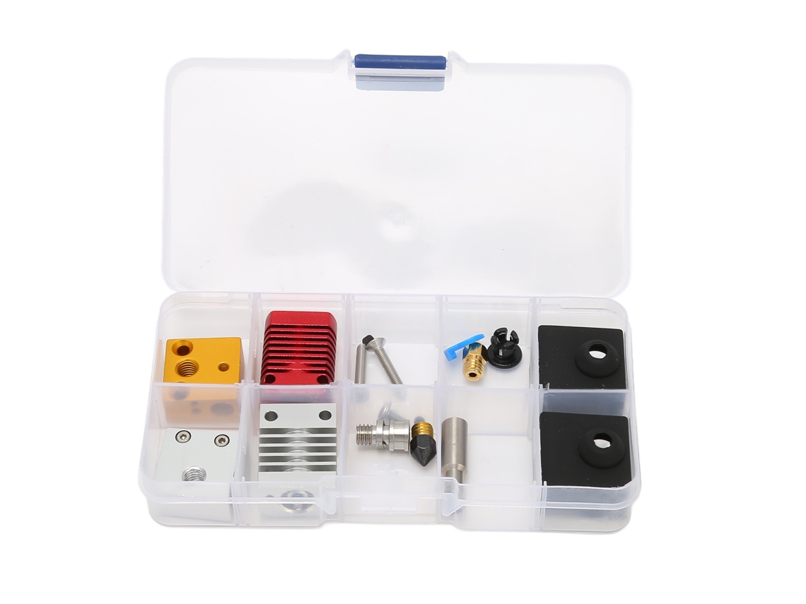 Kit de boquillas calientes para extrusora MK8 para impresoras 3D Ender 3, Ender 3 V2 y Ender 3 Pro