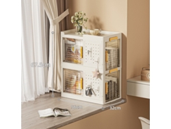 Caja de almacenamiento de plástico apilable, plegable, portátil y liviana, ideal para el hogar, la escuela y el dormitorio, con 2 capas.