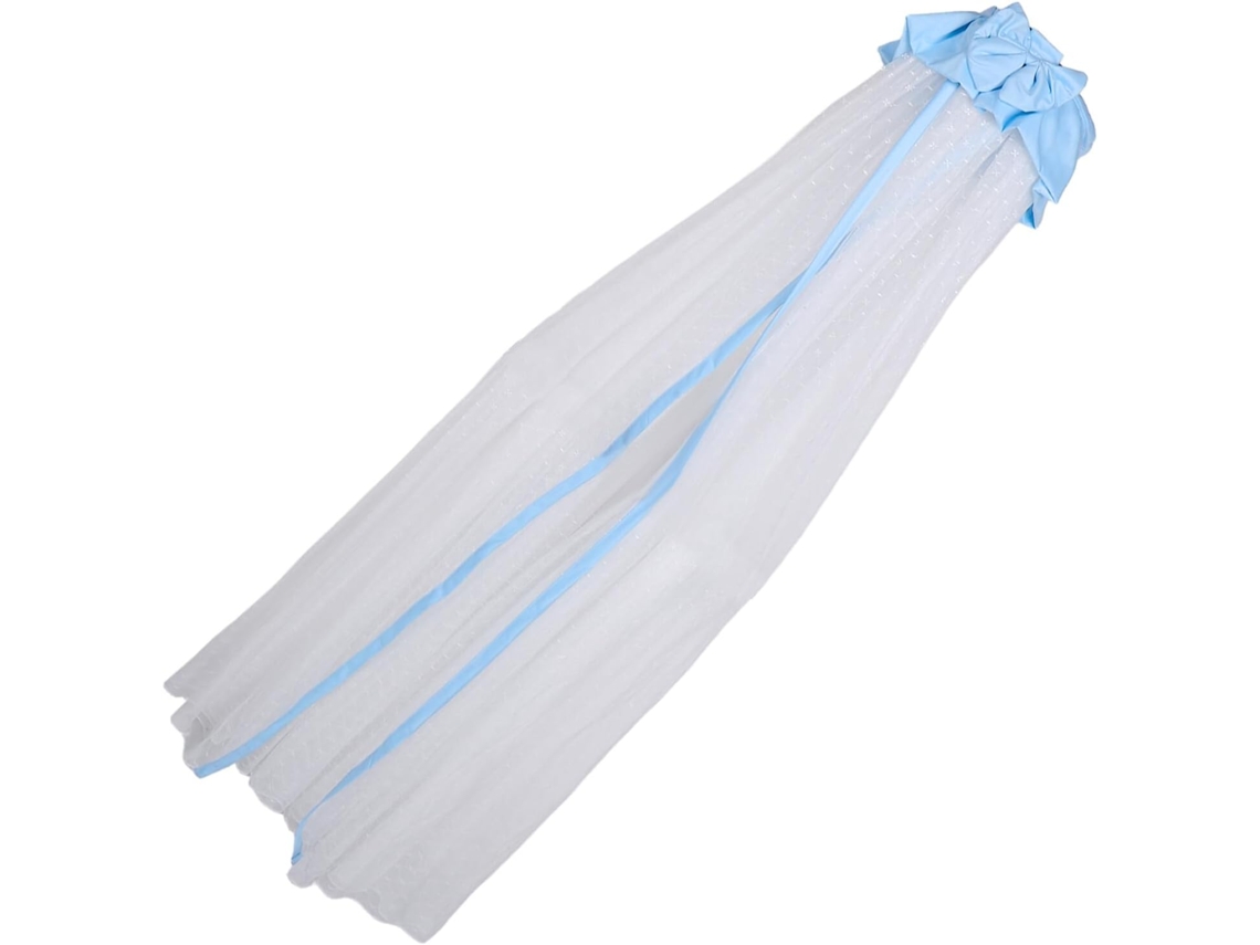 Cuna Con Bebé Dosel Para Lazo Azul, Mosquitera