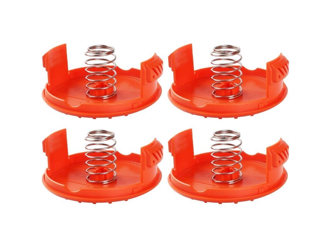 Accesorios: 4 Tapas Para Carretes + 4 Resortes. Compatible Con Black + Decker Rc-100-p 2025.