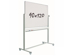 Pizarra Blanca SMIT VISUAL con ruedas Doble cara Magnética 90x120 cm