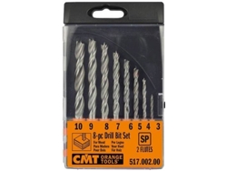 Estuches de 8 Brocas Helicoidales CMT ORANGE TOOLS Hss Z=2 - 517.002.01