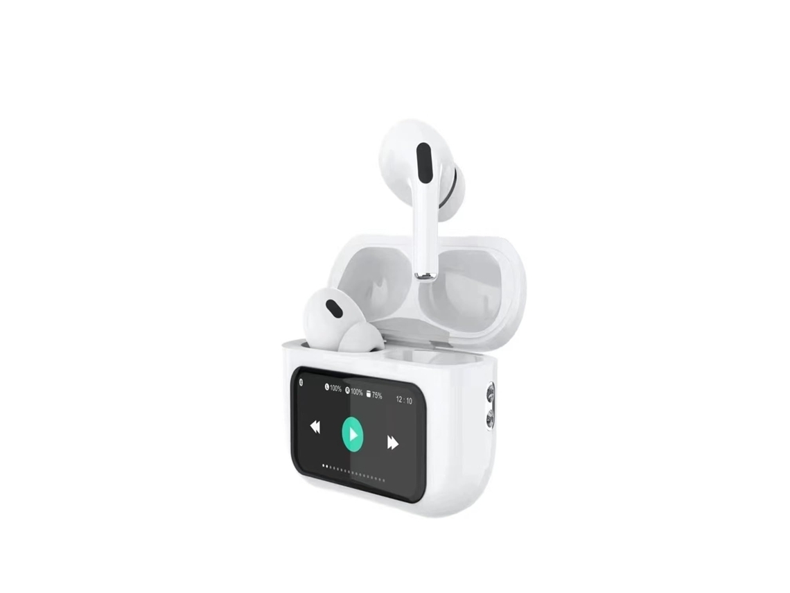 YEMAESRE Auriculares inalámbricos incorporados sensibles y coloridos para Apple YEMAESRE Tela Bluetooth con cancelación de ruido Blanco