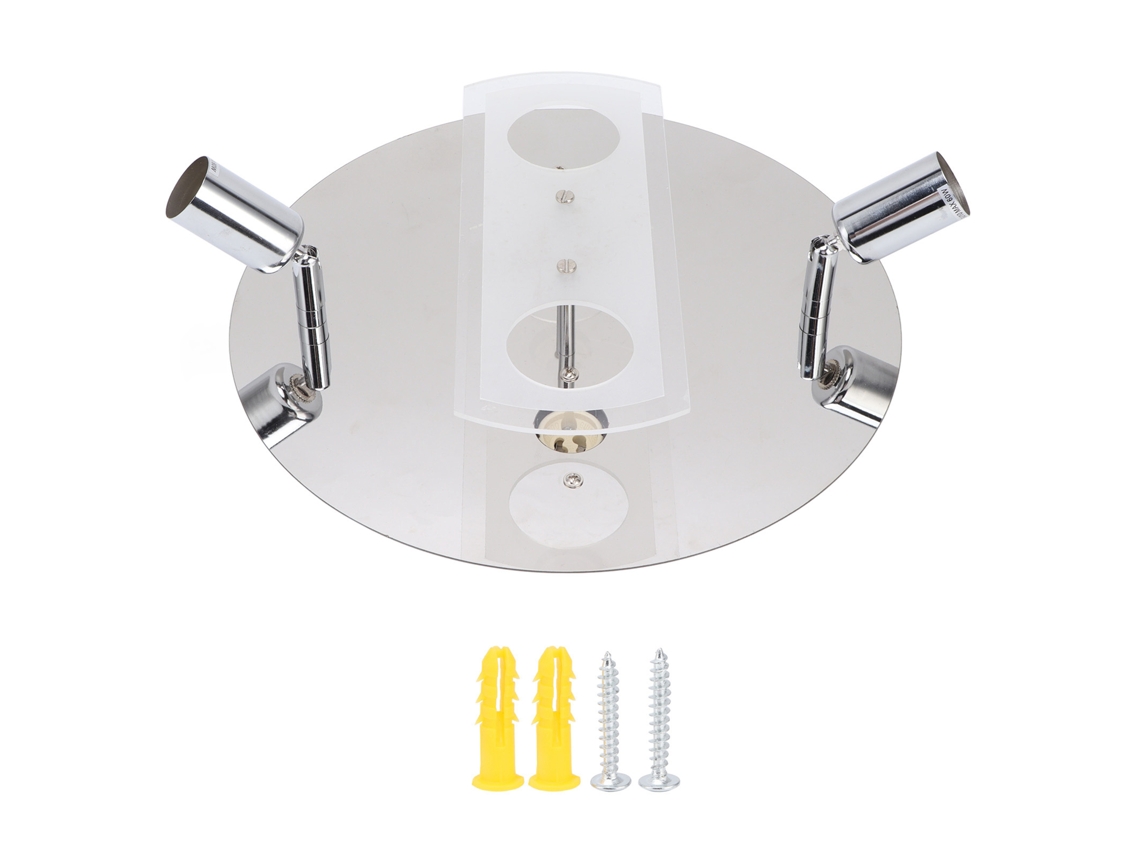 2026-lámpara De Techo Redonda Estilo Simple Gu10 Para Dormitorio Y Sala De Estar 85‑265v