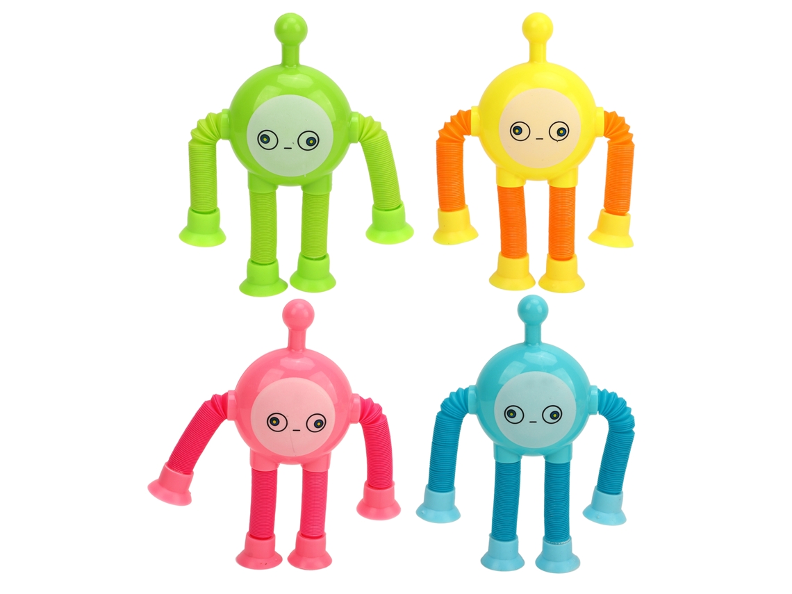 4 Juguetes Telescópicos De Vacío, Que Cambian De Forma, Con Luz Para Reducir El Estrés, Regalo Eggy Para Niños