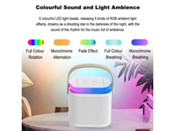 Máquina De Karaoke Portátil (soporte A Tf Card, Luces Rgb)