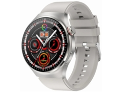 Reloj inteligente con control de salud con un solo toque, ECG, presión arterial, medición de grasa corporal y función SOS, plateado. Bestvite