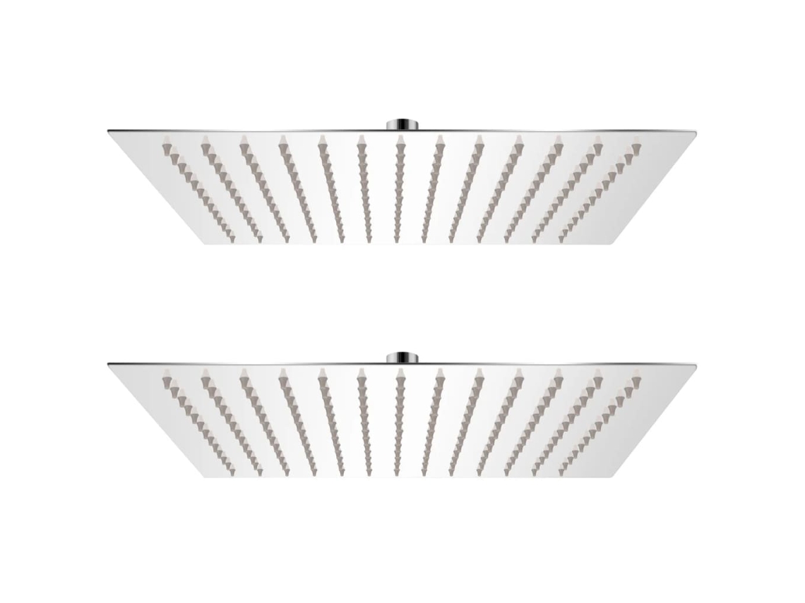 Cabezal de ducha 2 piezas de acero inoxidable 30 x 30 cm DKD HOME DECOR