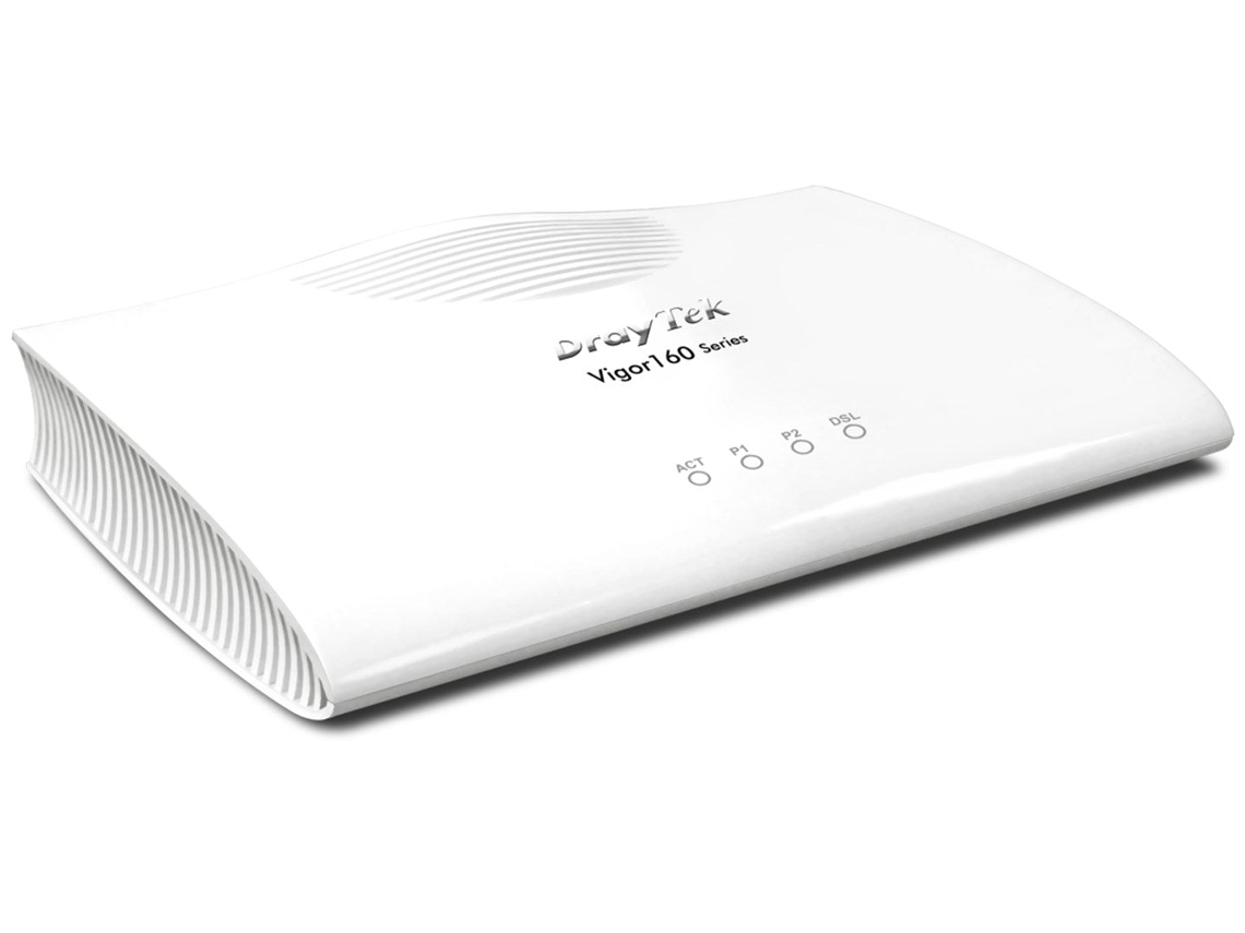 Vigor 166 Router Módem Dsl Conmutador De 2 Puertos Gige Wandmontierbar Draytek