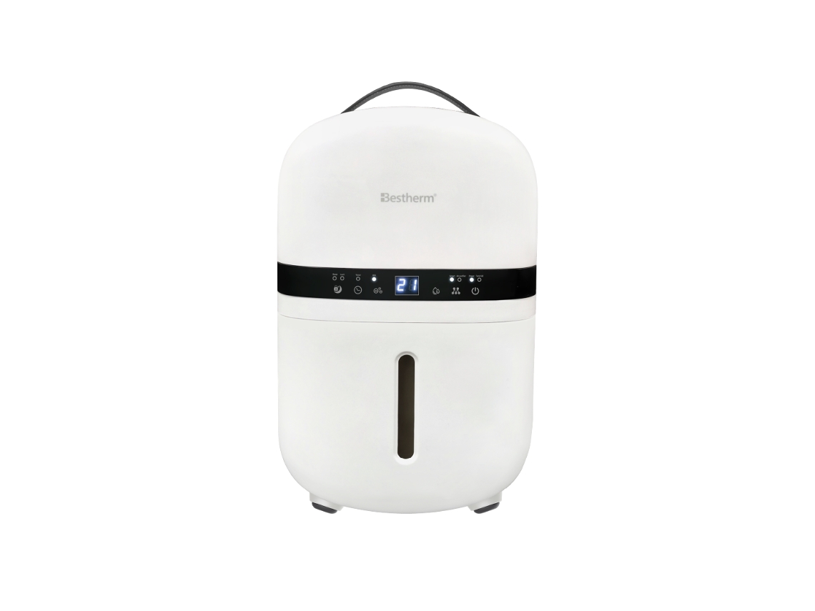 Deshumidificador de Aire Besthem Nova 5 l/día, con depósito extraíble y filtro de carbón activado.