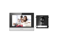 Kit de videoportero IP Hikvision de 2 MP con PoE y 1 botón IP65