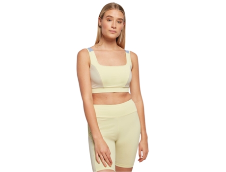 Sujetador Deportivo para Mujer URBAN CLASSICS (L - Amarillo)
