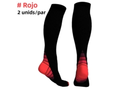 Calcetines de compresión, compresión progresiva de 20-30 mmHg, aptos para correr. Mdug (rojos, un par, talla S)