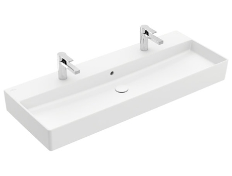 Lavabo mural Villeroy &amp, Boch Memento 2.0, 1200 x 470 mm, , con rebosadero, pulido, 4A22CK