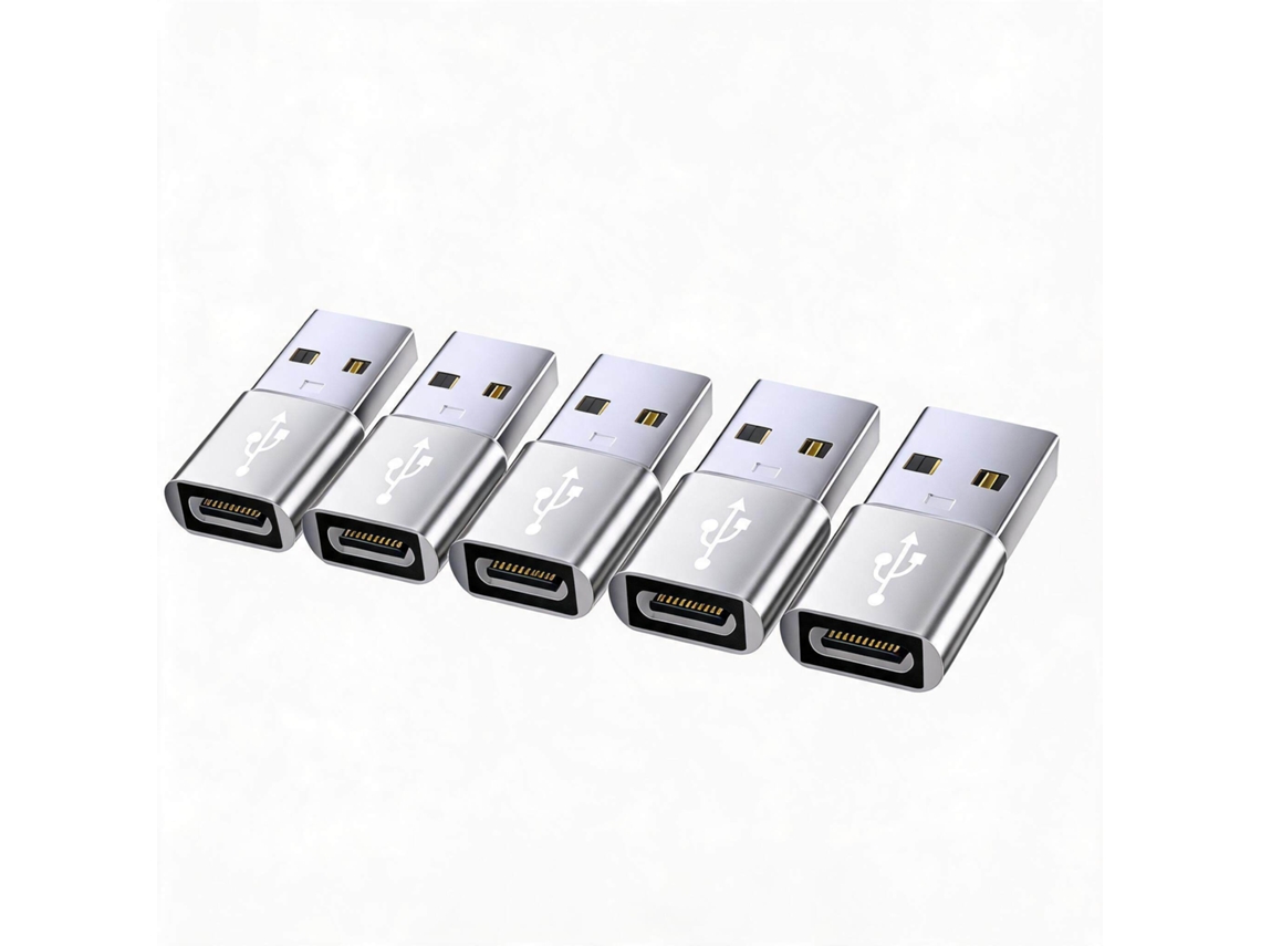 Adaptador Usb-c - Digitallab Plateado (5 Unidades)
