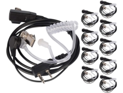 10 Unidades De Auriculares Con Tubo Acústico Para Walkie-talkie/radio 888s Uv-5r Uv-82