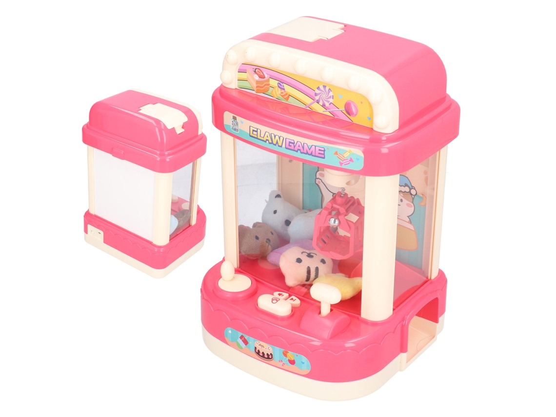 Máquina De Garras Para Muñecas, Mini Máquina De Garras De Juguete Con Sonido Y Luz, Rosa